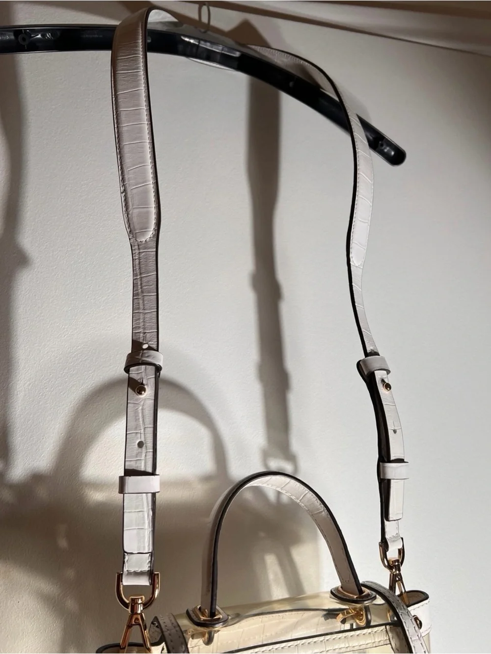 Michael Kors Whitney Mini Clear and Leather Satchel